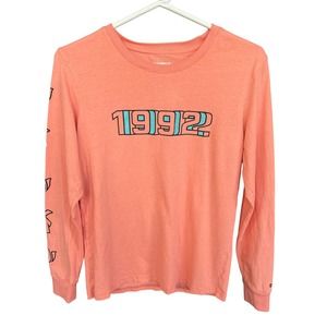 Dutch Bros Shirt Women Medium Orange Long Sleeve 1992